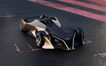 2021, Nissan Ariya Single Seater Concept, , front view, exterior, cars of the future, race cars, japanese cars, Nissan HD wallpaper