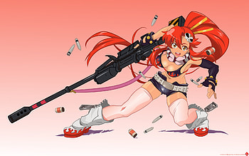 Anime Chicks With Guns Mashup HD wallpaper
