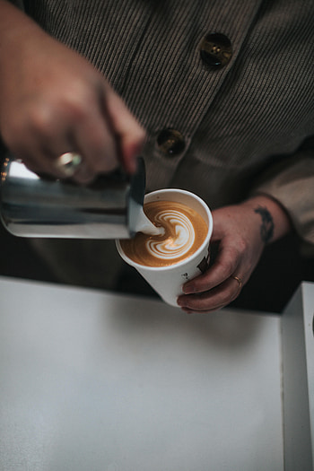 Food, Hand, Glass, Cappuccino, Drink, Beverage, Barista HD phone wallpaper