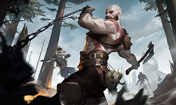 God Of War Fanartwork, god-of-war-4, god-of-war, 2018-games, games, ps-games, kratos, atreus, artwork, artist, digital-art, artstation HD wallpaper