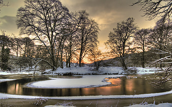 Snow, Winter, Sky, , , Cloud, Ice, Landscape, Scenic, Season, Sunset, Tree HD wallpaper