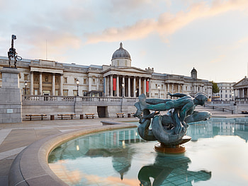 Trafalgar Square, Art destination, National gallery, London's cultural heritage HD wallpaper