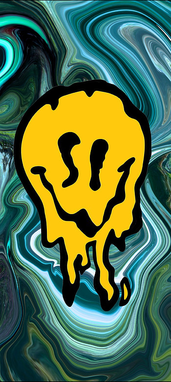 Abstract Smiley, trippy, smile HD phone wallpaper
