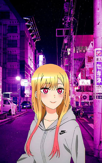Marin kitagawa, pink, Anime, light HD phone wallpaper