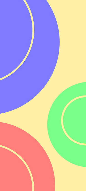 Circles, amoled, art, unique, colourful HD phone wallpaper