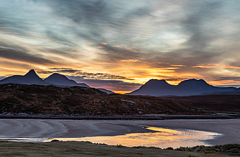 Nature, Sunset, Sky, Mountains, Vertex, Lake, Tops HD wallpaper
