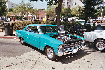CHEVY NOVA HOTROD, nova, hotrod, cars, hot, super, outside, hott, show, supercharged, auto, chevy HD wallpaper