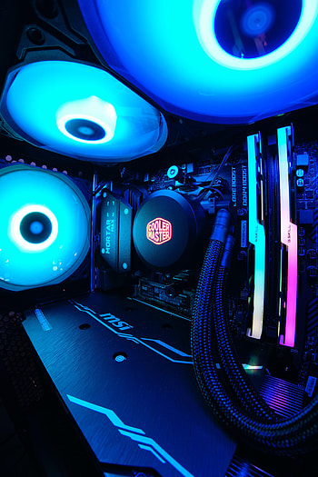 Neon, Technologies, Technology, Wire, Wires, Computer, Motherboard HD phone wallpaper