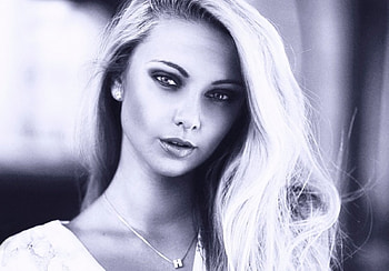 Portrait Girl, girl, portrait, beauty, black and white HD wallpaper