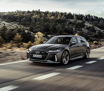 2020 Audi RS6 Avant, black car HD wallpaper