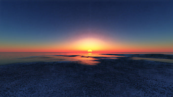 Evening Glow While Sunrise, sunrise, artist, artwork, digital-art, deviantart HD wallpaper