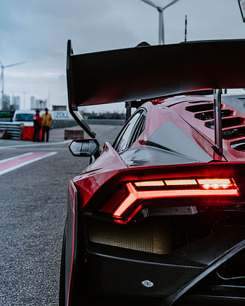 Sports, Auto, Cars, Car, Sports Car, Back View, Rear View, Wing, Headlight HD phone wallpaper