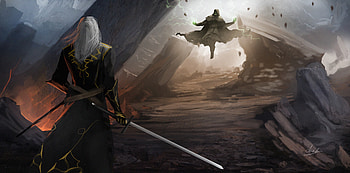 Alucard Vs Summoner , artist, artwork, digital-art, deviantart HD wallpaper