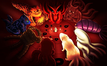 Tailed Beasts, Naruto anime, Naruto tailed beast HD wallpaper