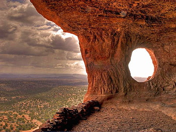 Hole in Rock, cool HD wallpaper