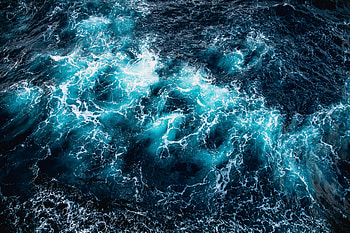 Nature, Water, Waves, View From Above, Foam HD wallpaper
