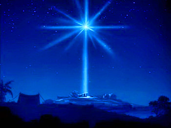 Tis the night -, night, blue, light, town, sky, christmas star HD wallpaper