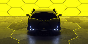 Lamborghini Sian Fluorescent , lamborghini-sian, lamborghini, cars, 2023-cars, behance HD wallpaper