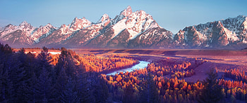 Snake River, Wyoming, USA, Sunrise HD wallpaper