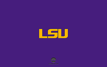 LSU Tigers, purple background, American football team, LSU Tigers emblem, NCAA, Louisiana, USA, American football, LSU Tigers logo HD wallpaper