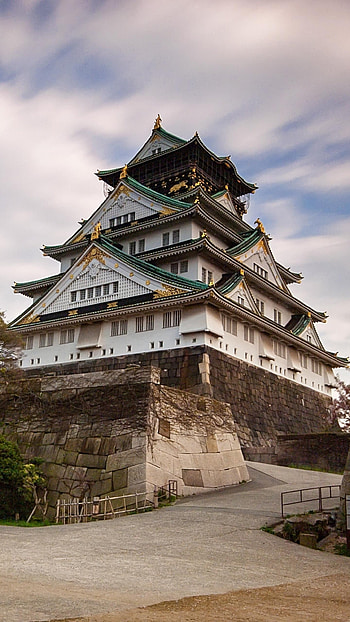 Osaka Castle, Travels, Man-made structure, Japanese heritage HD phone wallpaper