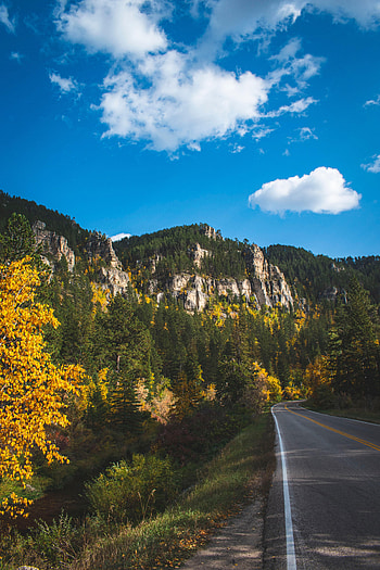 Nature, Sky, Mountains, Rocks, Road, Dahl, Distance HD phone wallpaper