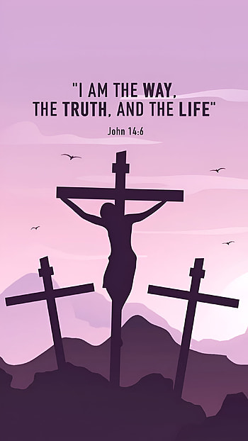 Lenten — I Am the Way (Jesus & Cross), religious, lent, quote, Jesus, cross HD phone wallpaper
