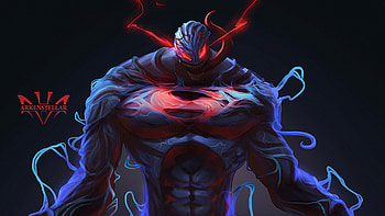 Supnom, venom, superman, superheroes, deviantart HD wallpaper