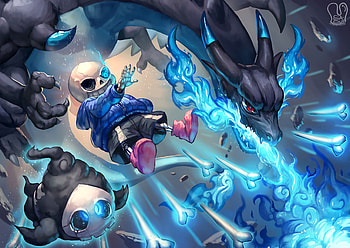 Video Game - Crossover Sans (Undertale) Mega Charizard X (PokÃ©mon) Duskull ( HD wallpaper
