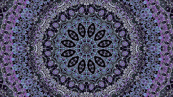 Purple Black Circle Fractal Pattern Art Abstract HD wallpaper