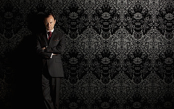 Sherlock, Mark Gatiss, Mycroft Holmes, Wall HD wallpaper