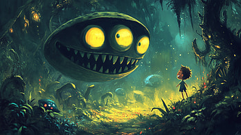 : Alien Encounter in a Sci-Fi Realm, Sci Fi, alien encounter, fantasy, monster, adventurer HD wallpaper