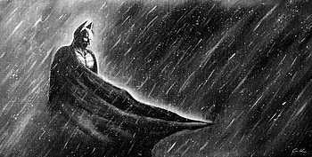 Dark Knight Oil Painting, batman, superheroes, digital-art, artwork HD wallpaper