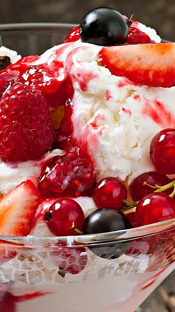 Delectable ice cream, Android-themed, Vibrant colors, Tempting indulgence HD phone wallpaper