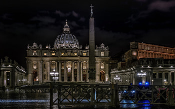 Vatican City, St. Peter's Basilica, Rome, Italy HD wallpaper