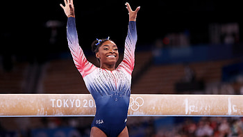 Simone Biles, Olympic bronze medal, Beam finals, Exceptional gymnast HD wallpaper