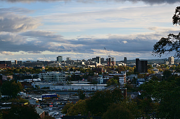 Cities, Sky, City, Building, Road HD wallpaper