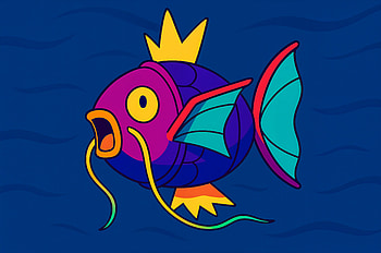 Magikarp Ultra — Regal Splash, Magikarp (Pokémon), fish, cartoon, underwater HD wallpaper