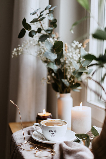 Candles, Coffee, Miscellanea, Miscellaneous, Cup, Coziness, Comfort, Glasses, Spectacles HD phone wallpaper