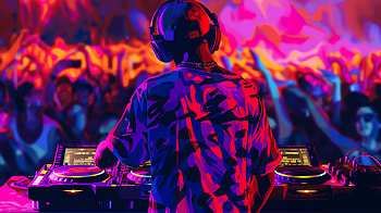 Vibrant DJ in Action | Electronic Music, DJ, electronic music HD wallpaper