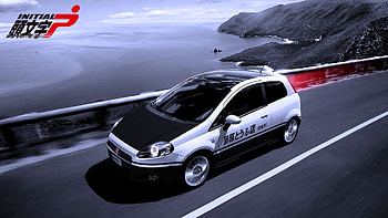 Anime, Initial D, Fiat Punto HD wallpaper