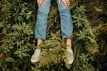 Grass, Miscellanea, Miscellaneous, Legs, Hands, Girl, Jeans HD wallpaper