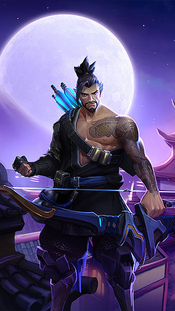 Hanzo Overwatch artworks, Sony Xperia HD phone wallpaper