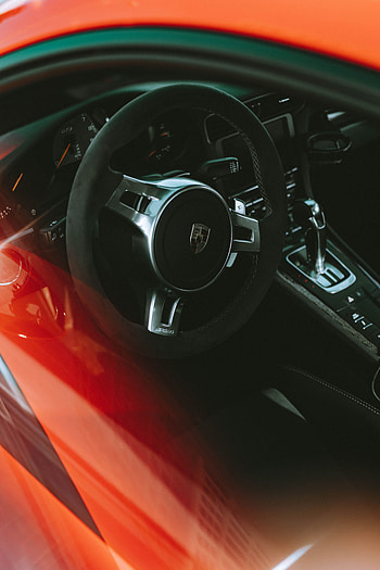 Sports, Porsche, Cars, Car, Machine, Sports Car, Steering Wheel, Rudder HD phone wallpaper
