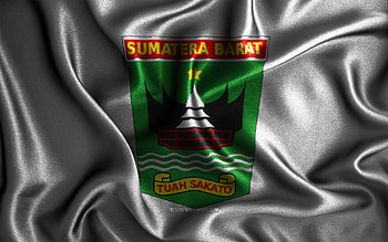West Sumatra flag, , silk wavy flags, indonesian provinces, Day of West Sumatra, fabric flags, Flag of West Sumatra, 3D art, West Sumatra, Asia, Provinces of Indonesia, West Sumatra 3D flag, Indonesia HD wallpaper