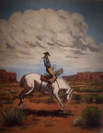 Bucking Bronco, cloud, horse HD phone wallpaper