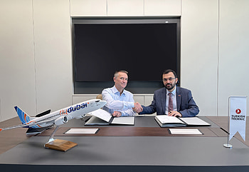 Flydubai base maintenance, Turkish Technic partnership, Aviation business, Service contract HD wallpaper