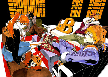 Bleach Characters, bleach, kuchiki rukia, yasutora sado, orihime inoue, anime, kurosaki ichigo, abarai renji HD wallpaper