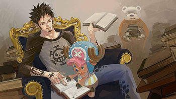 Trafalgar Law, Tony Tony Chopper, One Piece anime HD wallpaper