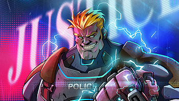 Cyberpunk Police Hercules , cyberpunk, artist, artwork, digital-art, police, artstation HD wallpaper